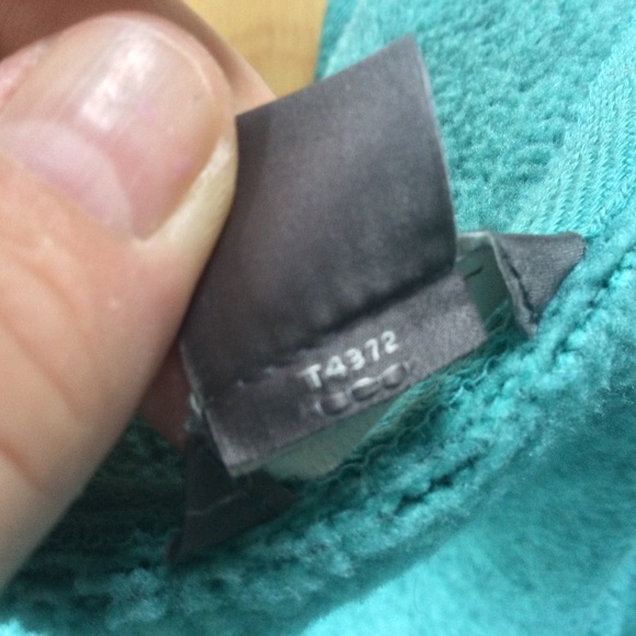 Eddie Bauer Large Zip Up Fleece jacket Teal Cozy - Picture 8 of 14